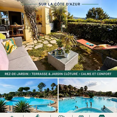 Daire Village Vacances Du Cap Esterel Appartement Premium , Jardin , Parking , Agay Saint Raphael , Piscine Chauffee Saint-Raphaël